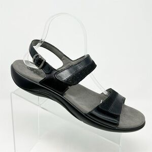 SAS Women's Nudu Midnight Black Slingback Sandals Size 11 Slim Casual Summer
